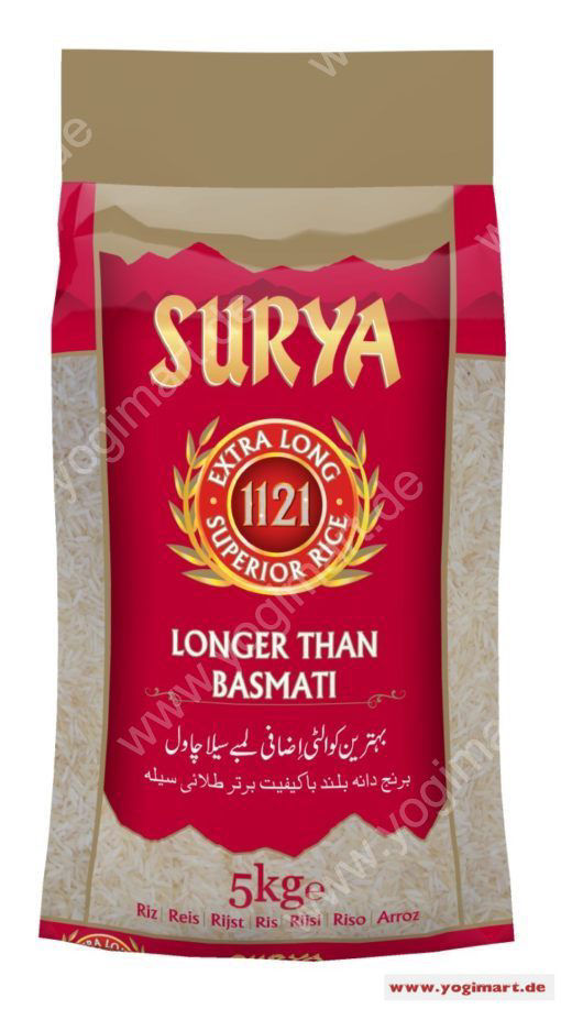 Surya 1121 Extra Long Superior Rice 5kg Yogi Mart Online Indian