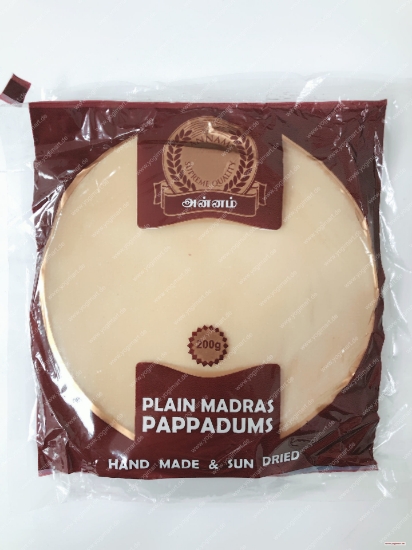 Bild von Annam Plain Papadam (6) 200g