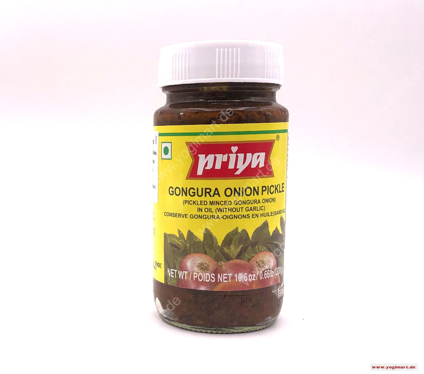 Priya Gongura Onion Pickle 300g (Without Garlic) Yogi Mart Online