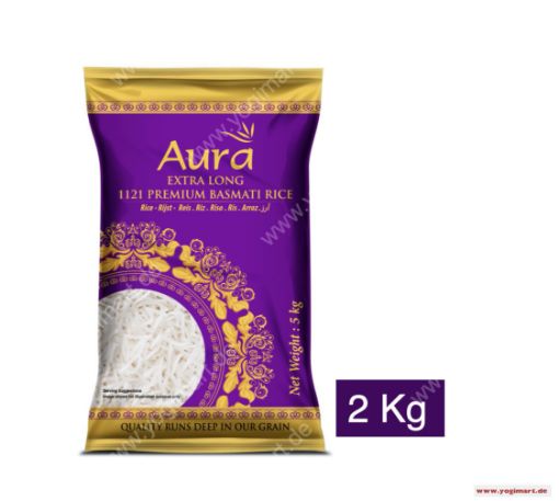 Picture of Aura Extra Long 1121 Premium Basmati Rice 2kg