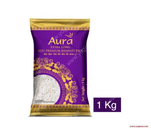 Picture of Aura Extra Long 1121 Premium Basmati Rice 1kg