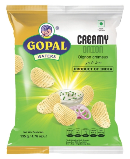 Bild von GOPAL WAFERS CREAMY ONION 135g