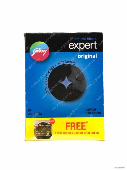 Bild von Godrej expert Natural Black Powder Hair Colour 44g+22ml