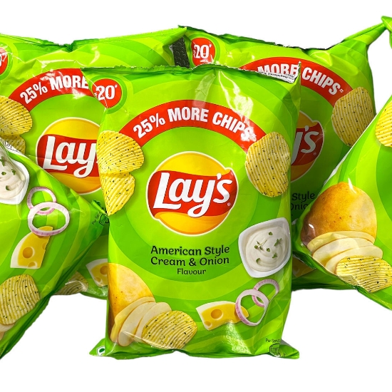 Picture of Lay's American Style Cream & Onion Potatoes Chips 52g