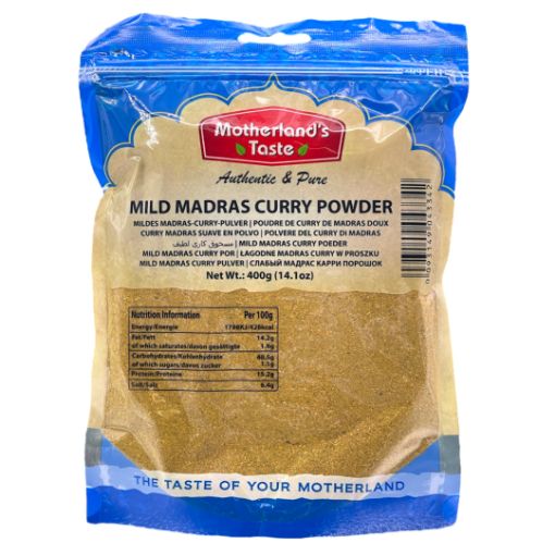 Bild von Motherland's Taste Madras Curry Powder Mild 400g