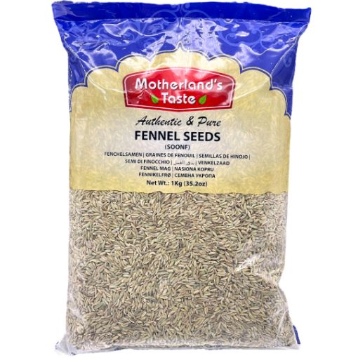 Bild von Motherland's Taste Saunf (Fennel Seeds) 1kg - Exp 31.01.2025