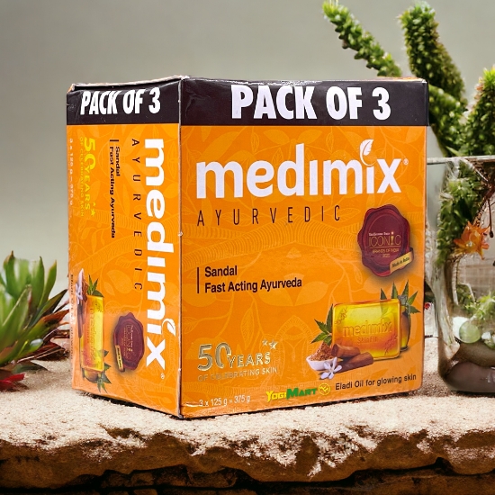Picture of Medimix Sandal & Elaidi Soap Pack 3x125g