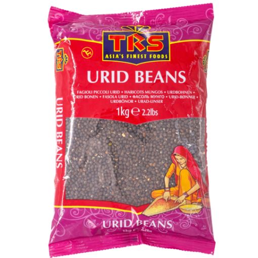 Bild von TRS Urid Whole (Urid Beans) 1Kg