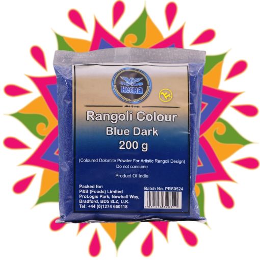 Bild von Heera Dark Blue Rangoli Colour 200g