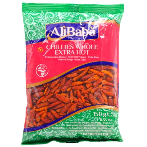 Bild von AliBaba Chillies Whole Extra Hot 150g