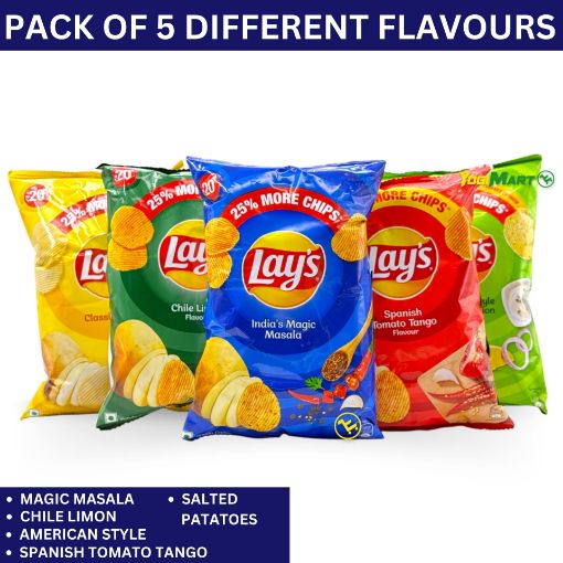 Bild von Lay's Pack of 5 Different Flavours 