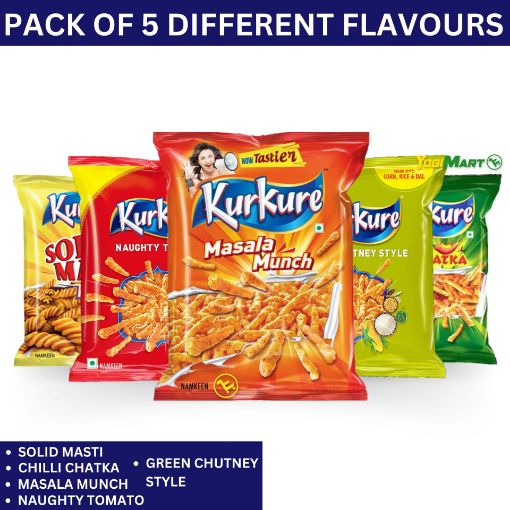 Bild von KurKure Pack of 5 Different Flavours