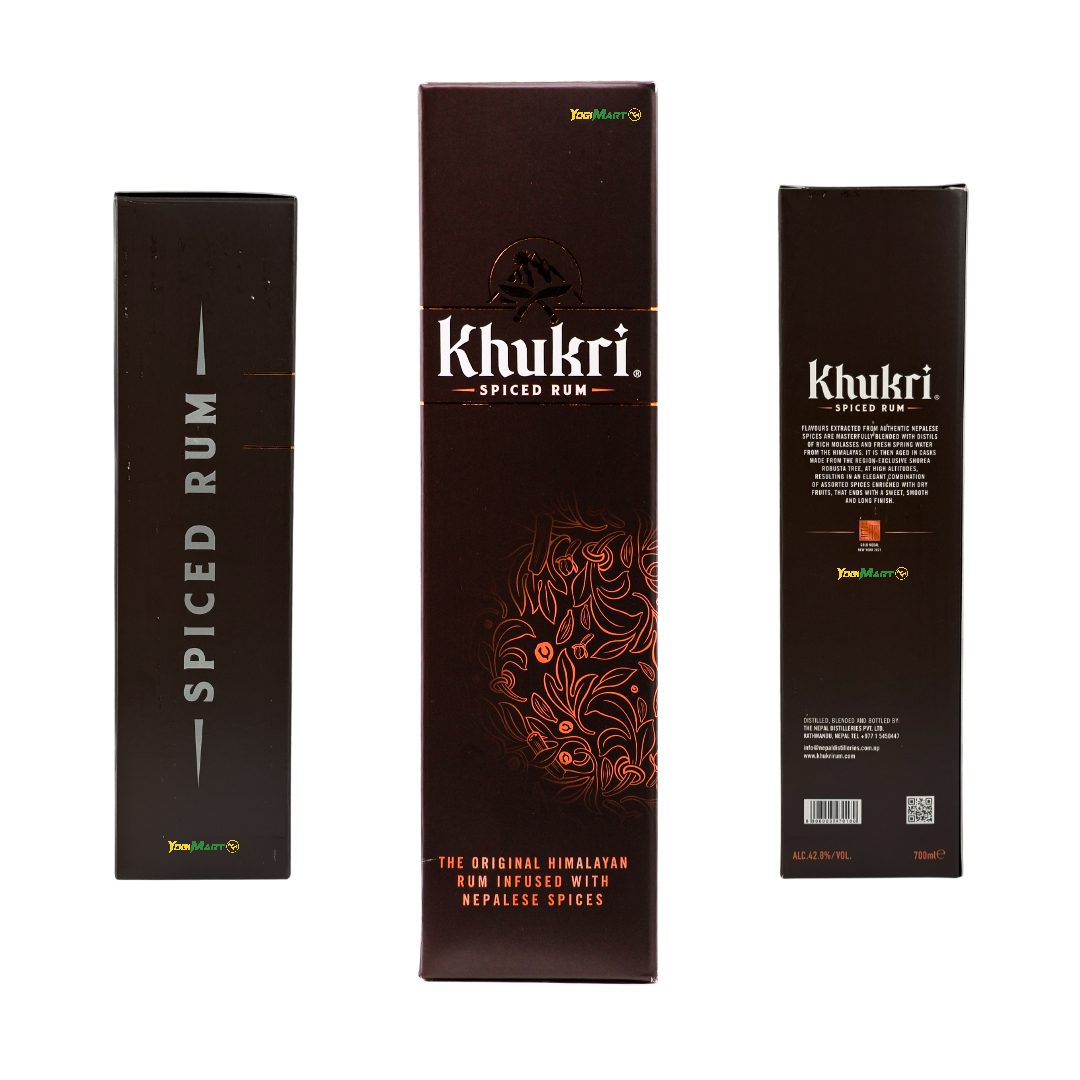 Khukri Spiced Rum 42%vol 700ml - Yogi Mart - Online Indian Grocery Store