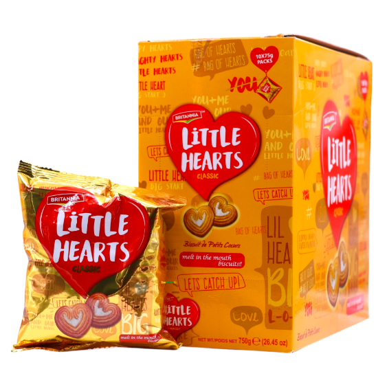 Picture of Britannia Little Hearts Pack of 10x75g