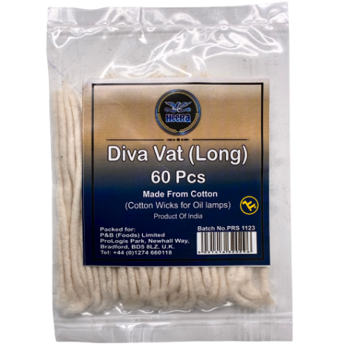 Bild von Heera Diya Vat Long (Cotton Wicks) 60 pcs.