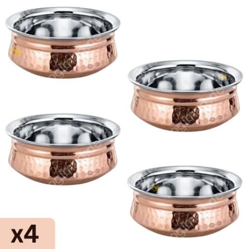Bild von Stainless Steel-Copper Handi Serving Bowl No.2