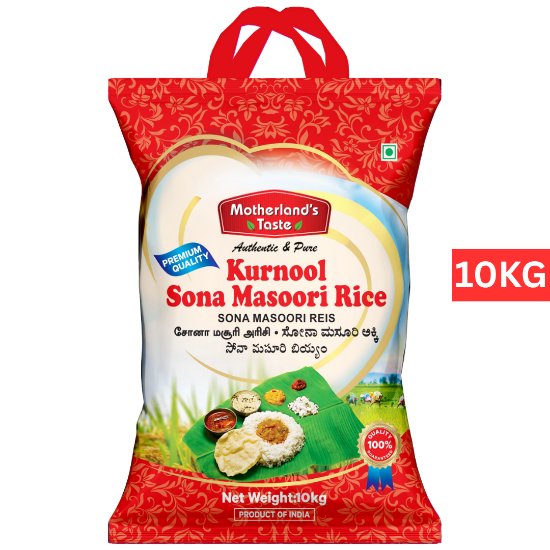 Bild von Motherland's Taste Kurnool Sona Masoori Rice 10kg