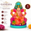Bild von Traditional Ganesha Clay Murti (8 Inch)